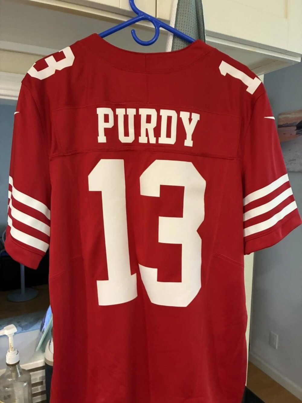 Brock Purdy Scarlet Stitched Jersey vapor
